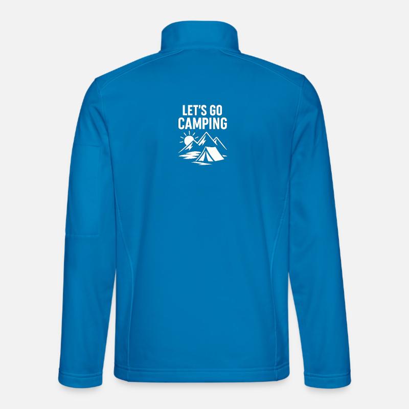 Let's Go Camping – Outdoor Adventure - Unisex Softshell Jacket - light blue