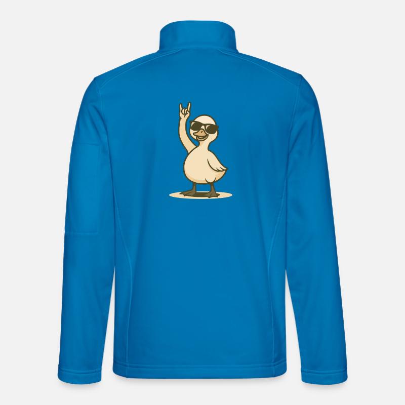 Cool rocker swan chick - Unisex Softshell Jacket - light blue