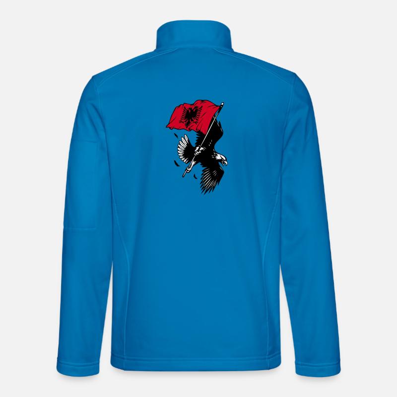 Albanian eagle with flag Unisex Softshell Jacket