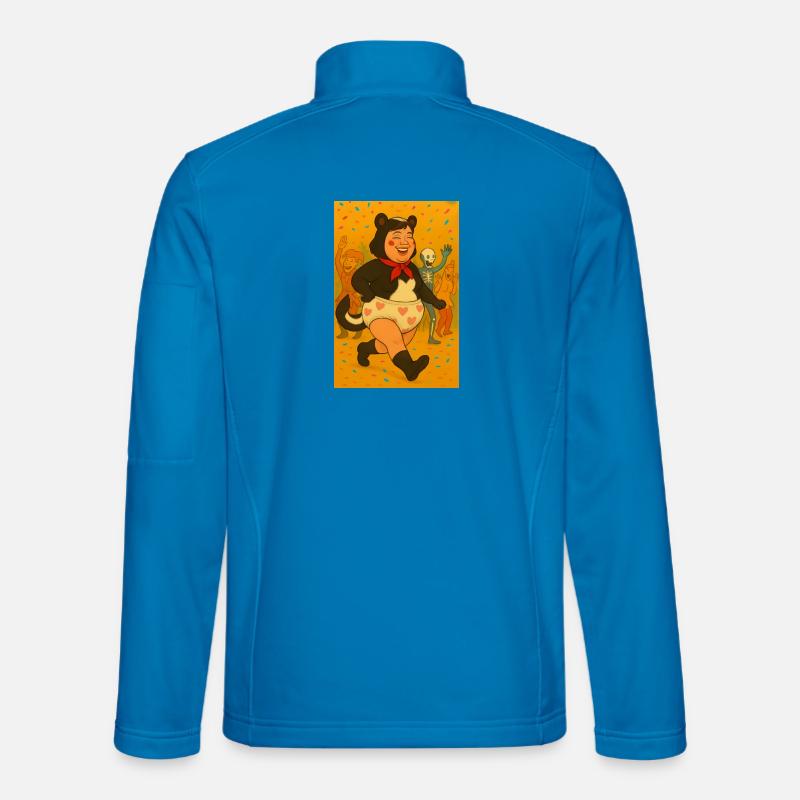 Festive dance with costumed characters - Unisex Softshell Jacket - light blue