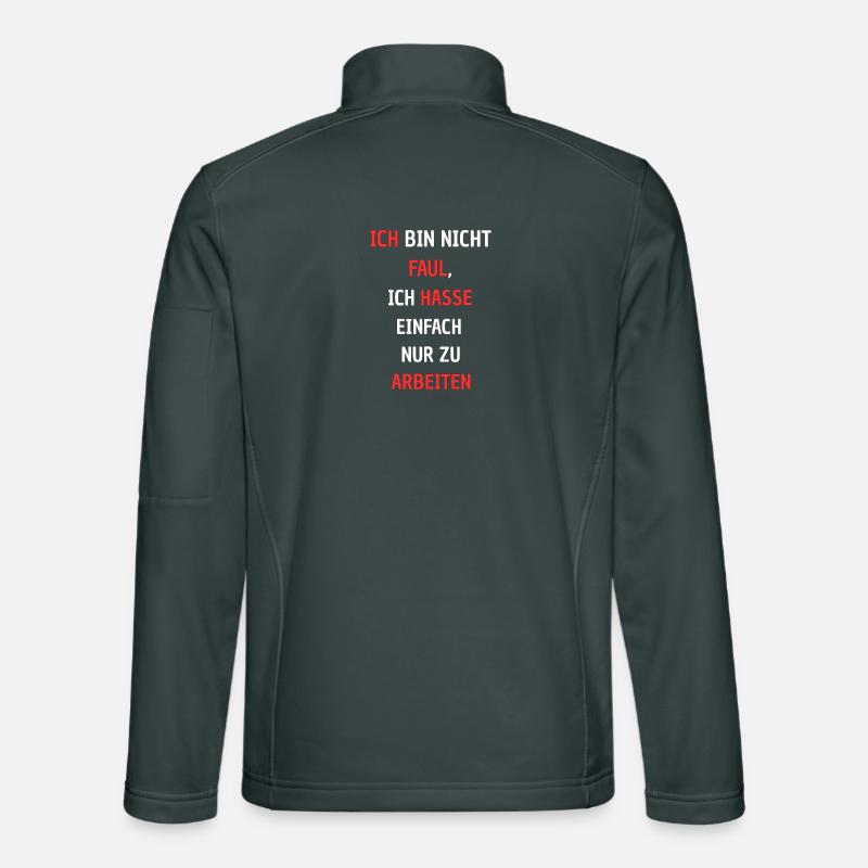 Humorous protest pressure against work Unisex Softshell Jacket