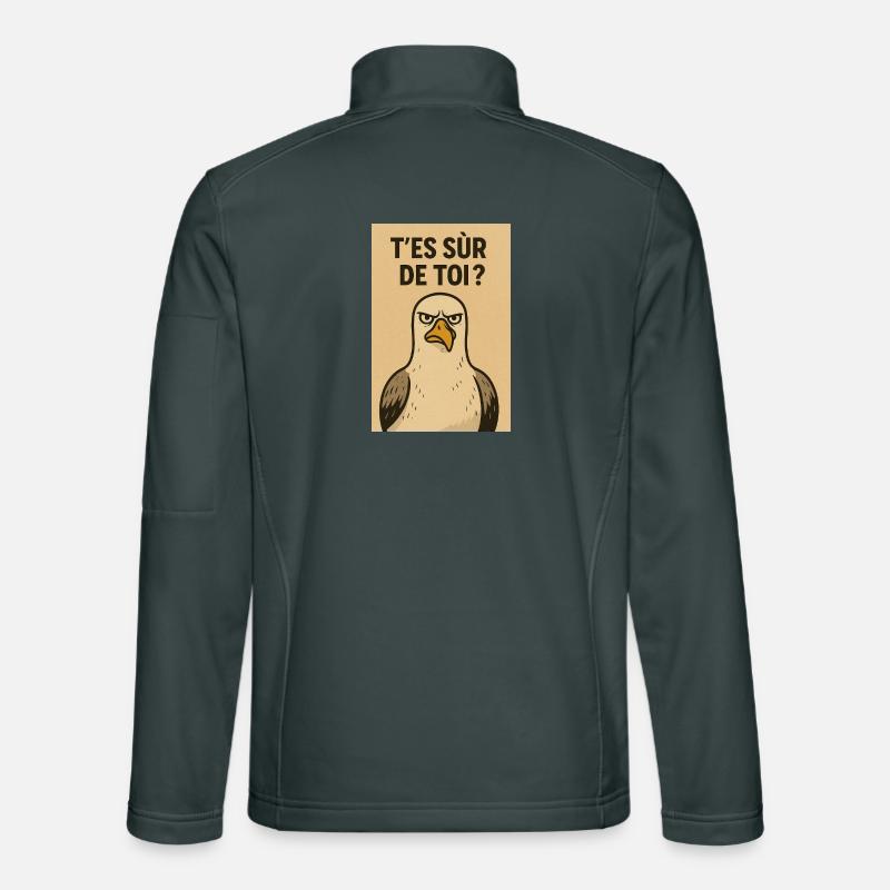 Bold bird humor Unisex Softshell Jacket