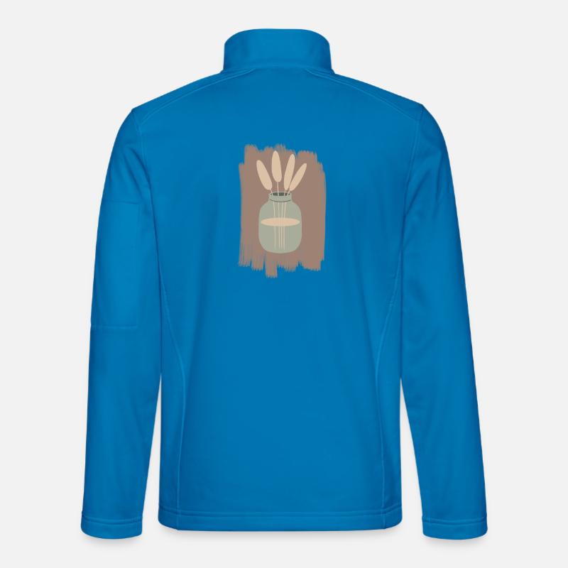 Vase with Reed Minimal - Unisex Softshell Jacket - light blue
