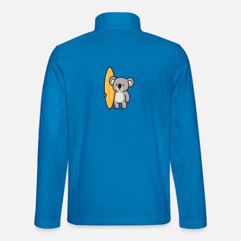 Koala Surfer – Australisches Funshirt - Unisex Softshelljacke - Lichtblau