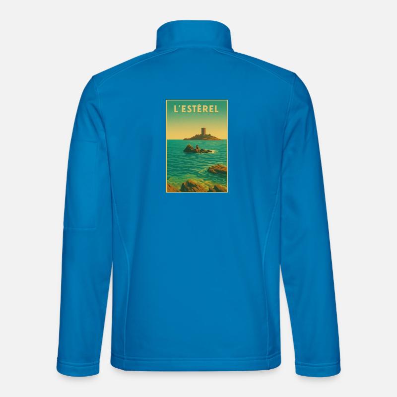 DIE GOLDENE INSEL - Unisex Softshelljacke - Lichtblau