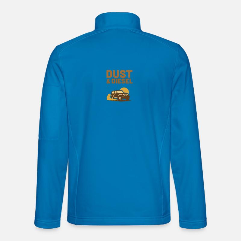 Dust & Diesel – Offroad Outback - Unisex Softshelljacke - Lichtblau