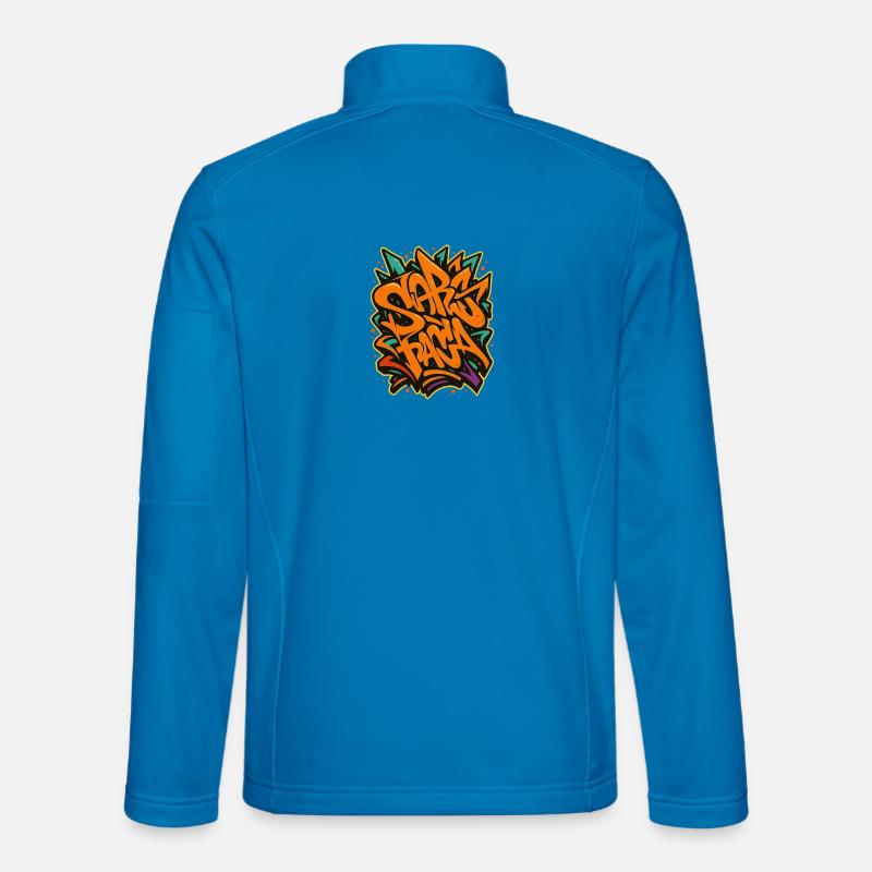Graffiti Schriftzug Sprühkunst - Unisex Softshelljacke - Lichtblau