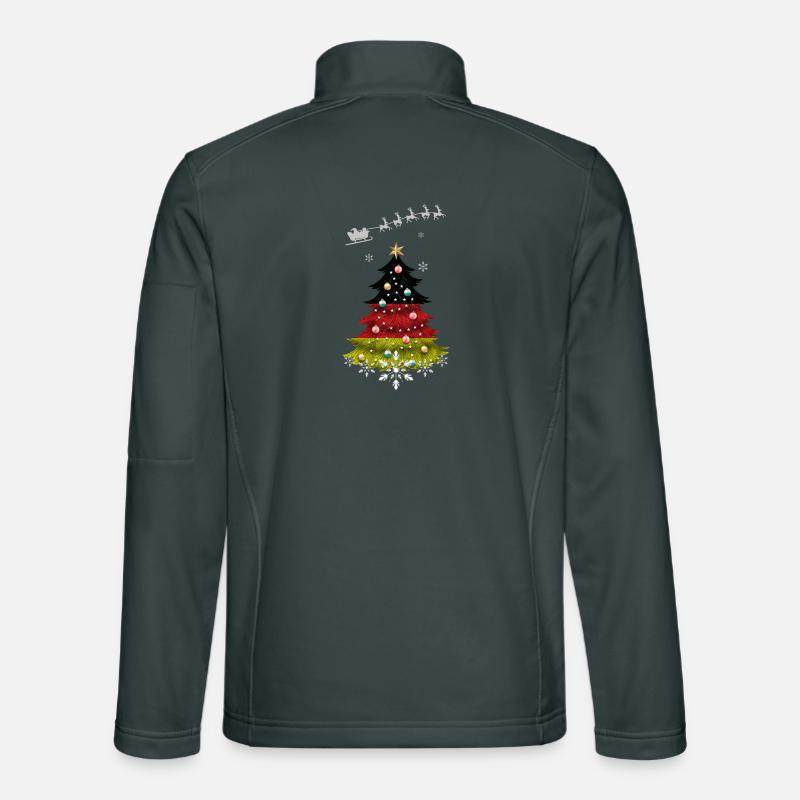 Christmas tree with Germany flag Unisex Softshell Jacket
