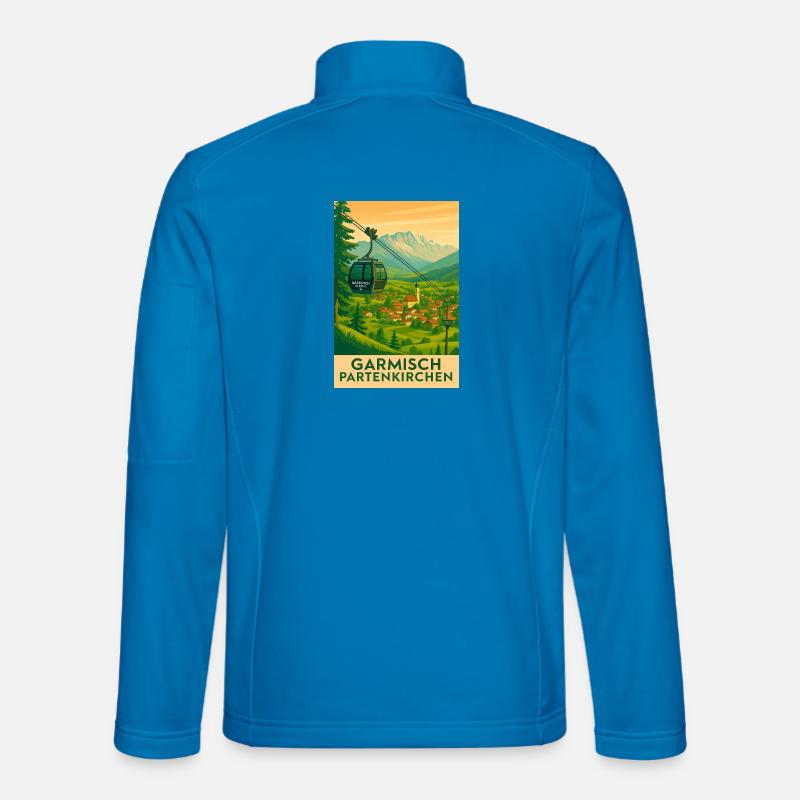 Garmisch Mountain Panorama Gondola - Unisex Softshell Jacket - light blue