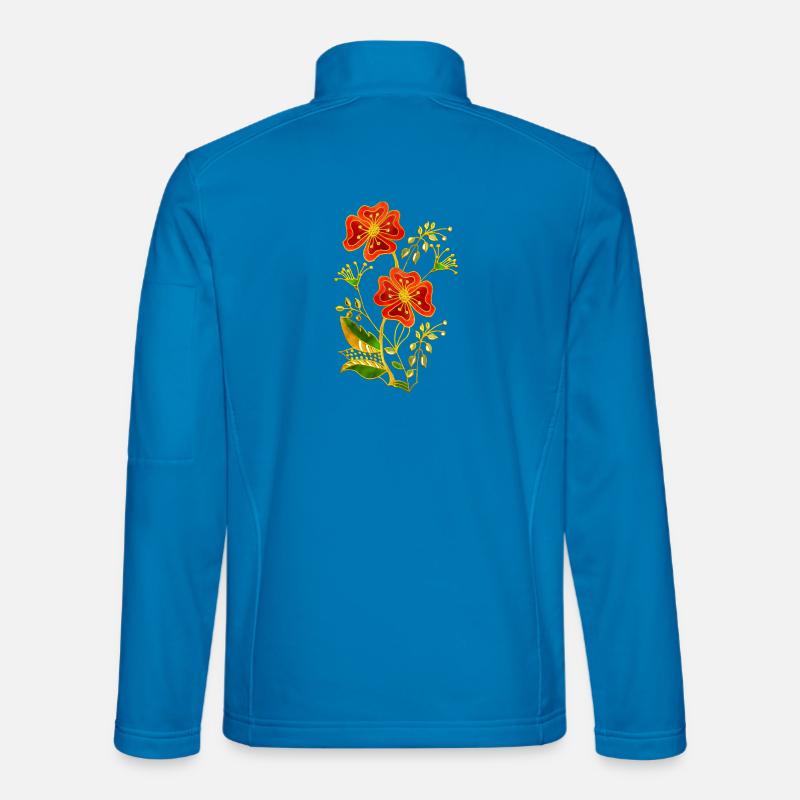 Flowers - Unisex Softshell Jacket - light blue