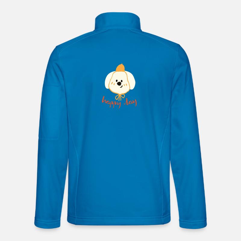 Happy Day Adorable Dog - Unisex Softshell Jacket - light blue