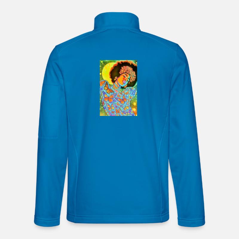 Butterfly Soul in Neon Bloom Unisex Softshell Jacket