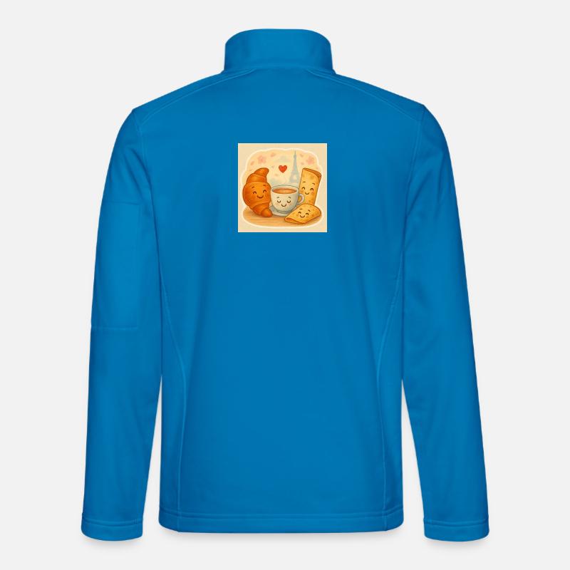 Paris Breakfast Cuddle - Unisex Softshell Jacket - light blue