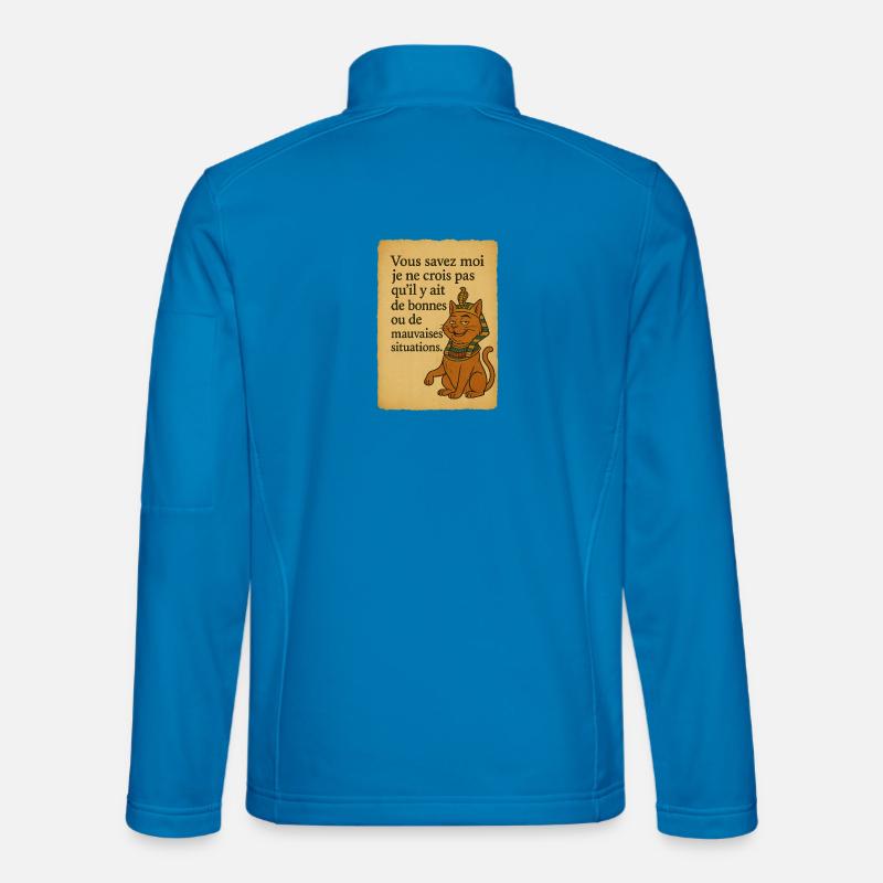 Pharaonischer Katzenhumor Alain Chabat - Unisex Softshelljacke - Lichtblau