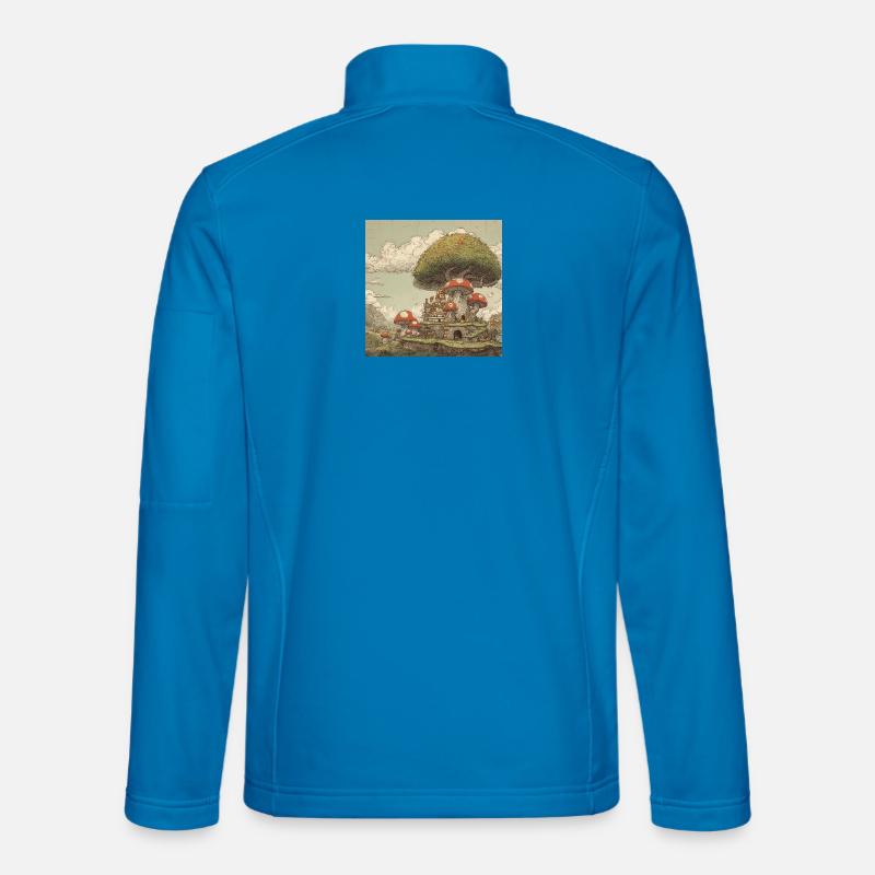 Mushroom kingdom - Unisex Softshelljacke - Lichtblau