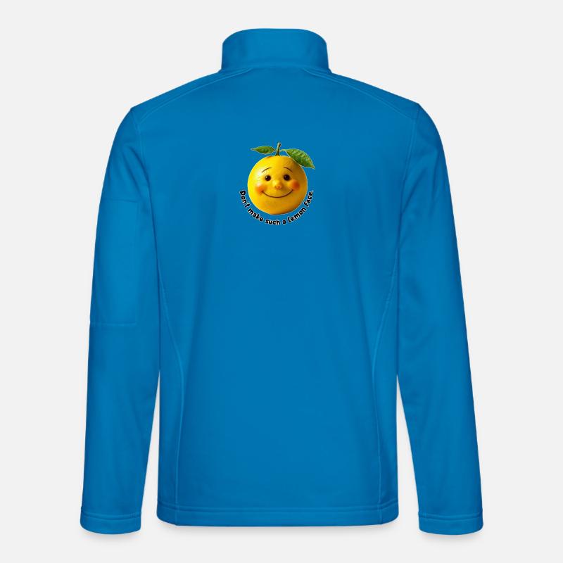 Citron au doux sourire - Veste en tissu softshell Unisexe - bleu clair
