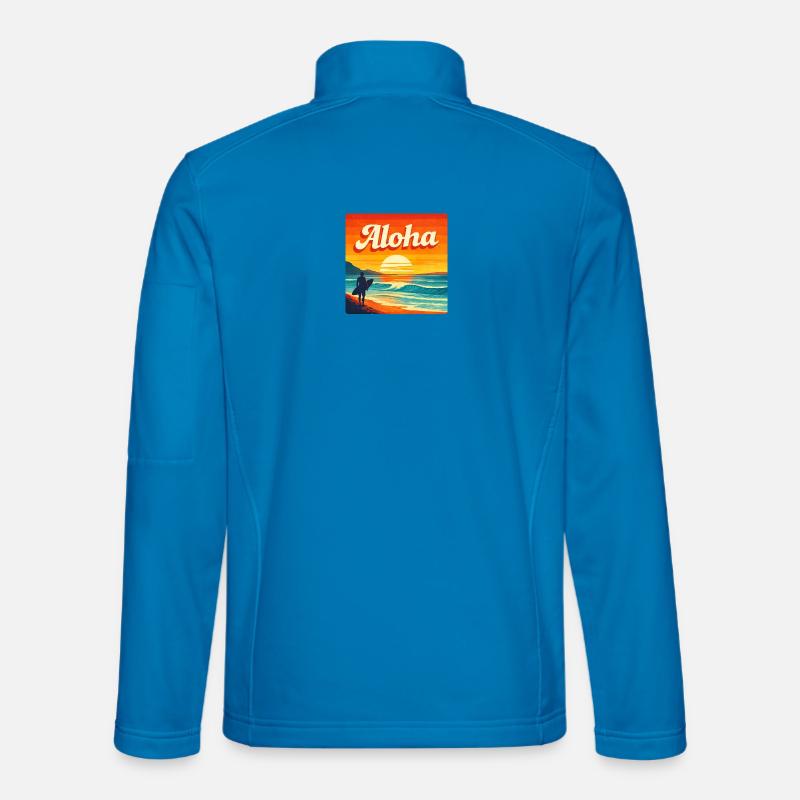 Aloha Sunset Surf - Unisex Softshell Jacket - light blue