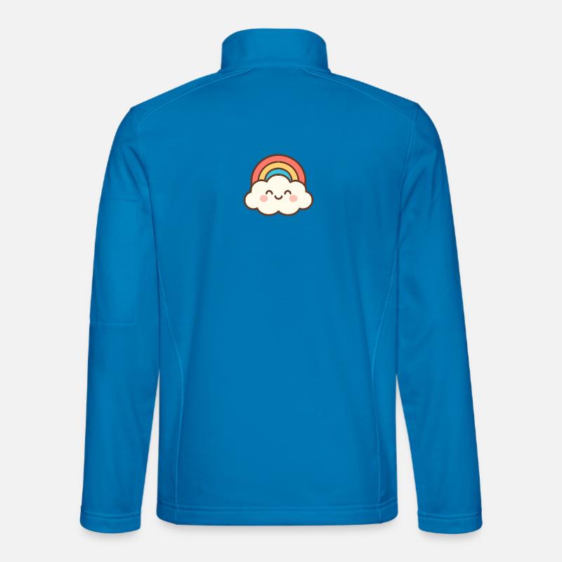 Cloud Smile Regenbogen - Unisex Softshelljacke - Lichtblau