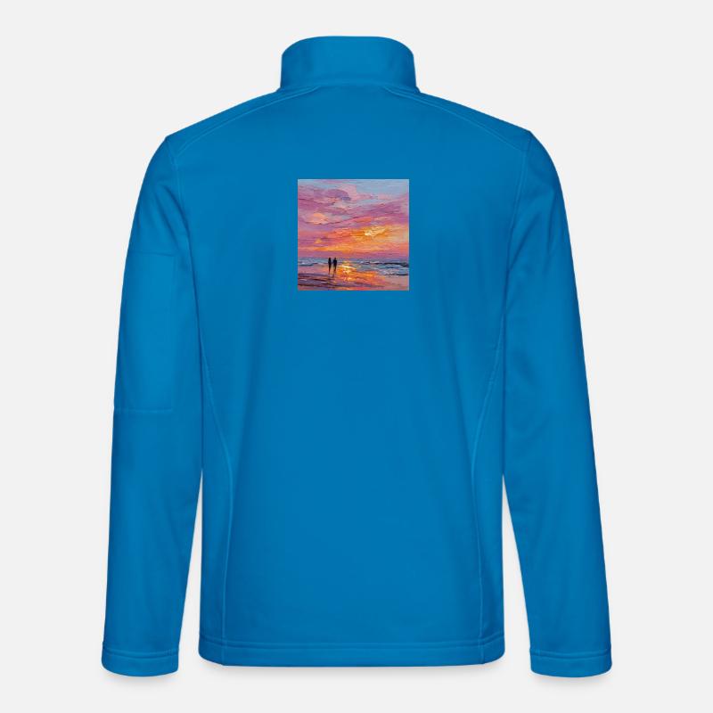 sunset - Unisex Softshell Jacket - light blue