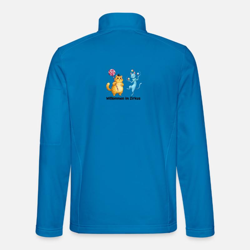 Circus Cats Wonder World - Unisex Softshell Jacket - light blue