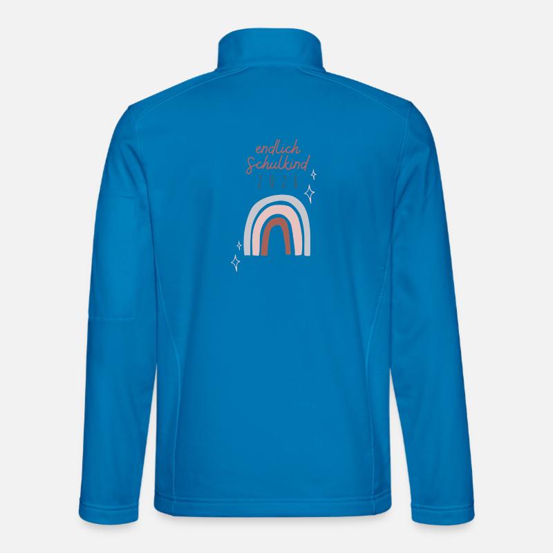 Endlich Schulkind 2026 Regenbogen Schuleinführung  Unisex Softshelljacke