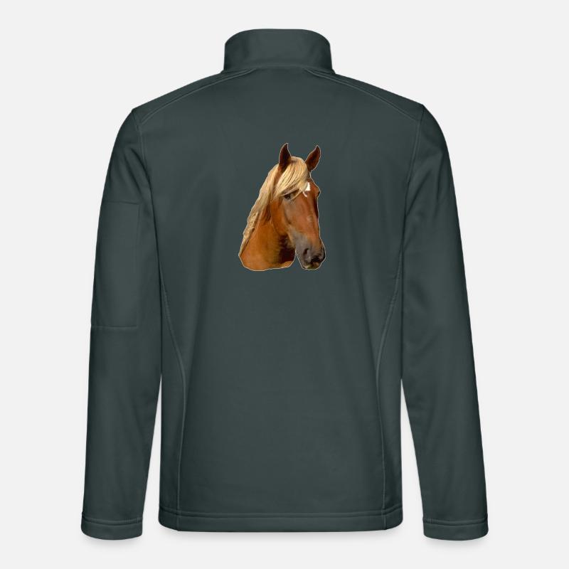 Pferd frontal Unisex Softshelljacke