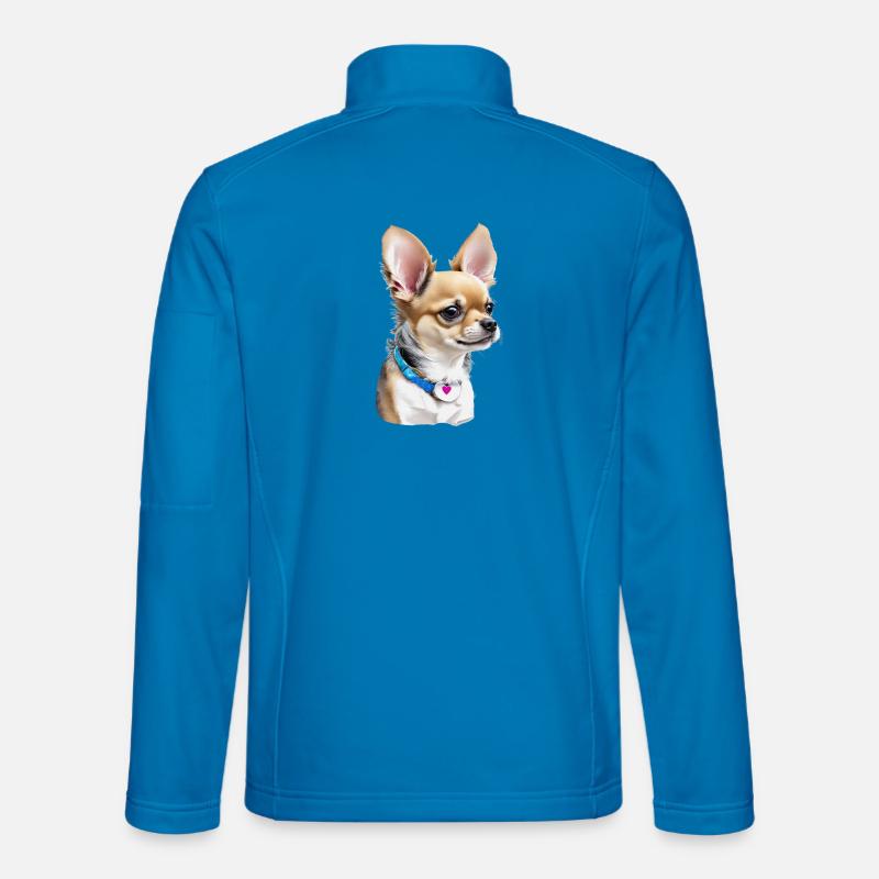 Chihuahua - Unisex Softshelljacke - Lichtblau