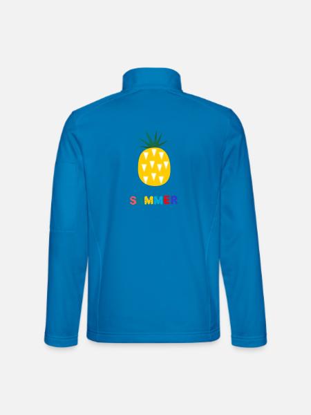 VACANCES. BONNES VACANCES. MAÎTRESSE. MAÎTRE. PROF - Veste en tissu softshell Unisexe - bleu clair - Dos