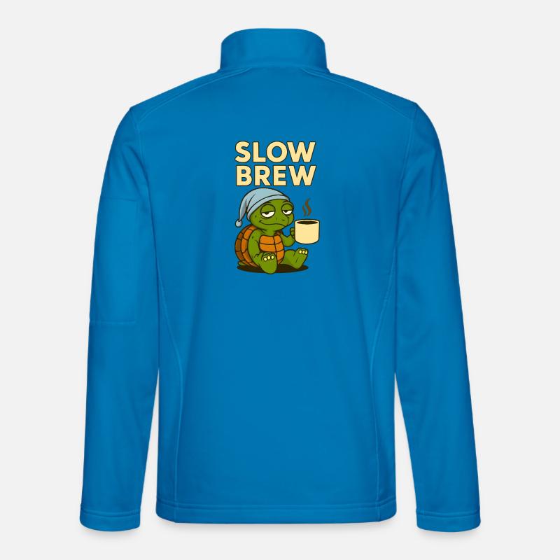 Slow Brew – Funny Turtle Unisex Softshell Jacket