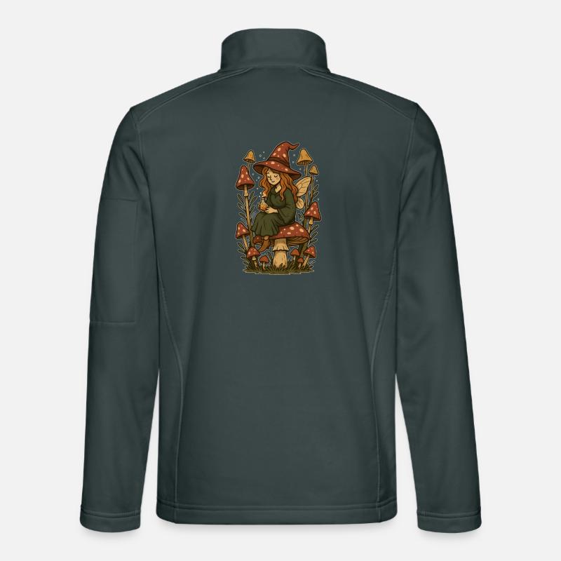 Fée magique de la forêt de conte de fées Veste en tissu softshell Unisexe