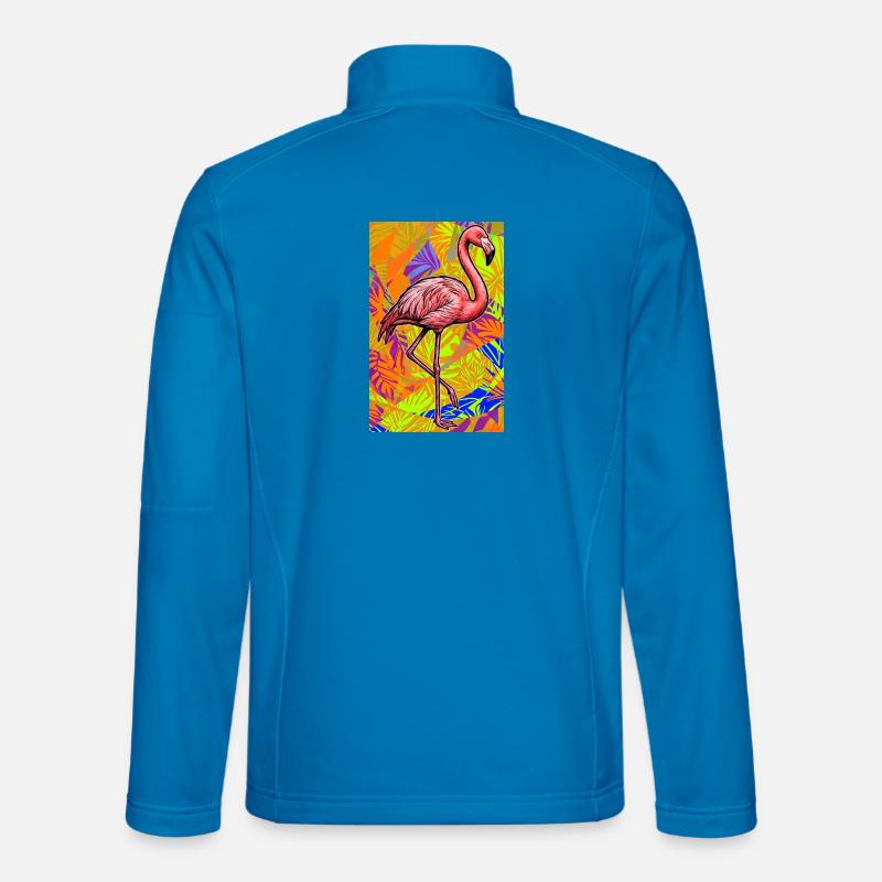 Flamingo - Unisex Softshelljacke - Lichtblau