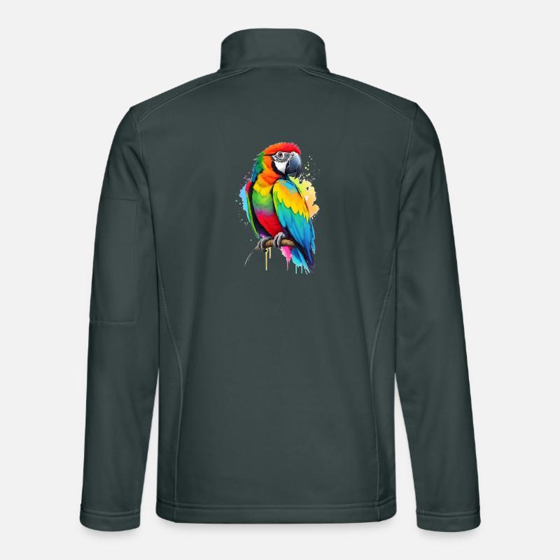 Macaw Unisex Softshell Jacket