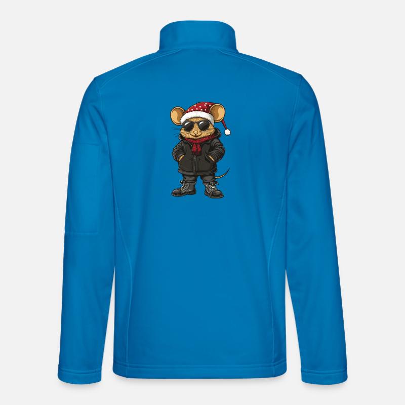 Mouse Christmas Winter - Unisex Softshell Jacket - light blue