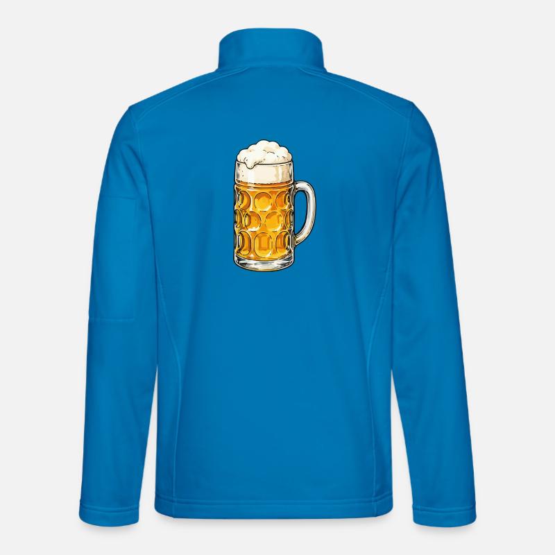 Bierkrug mit Schaum - Unisex Softshelljacke - Lichtblau
