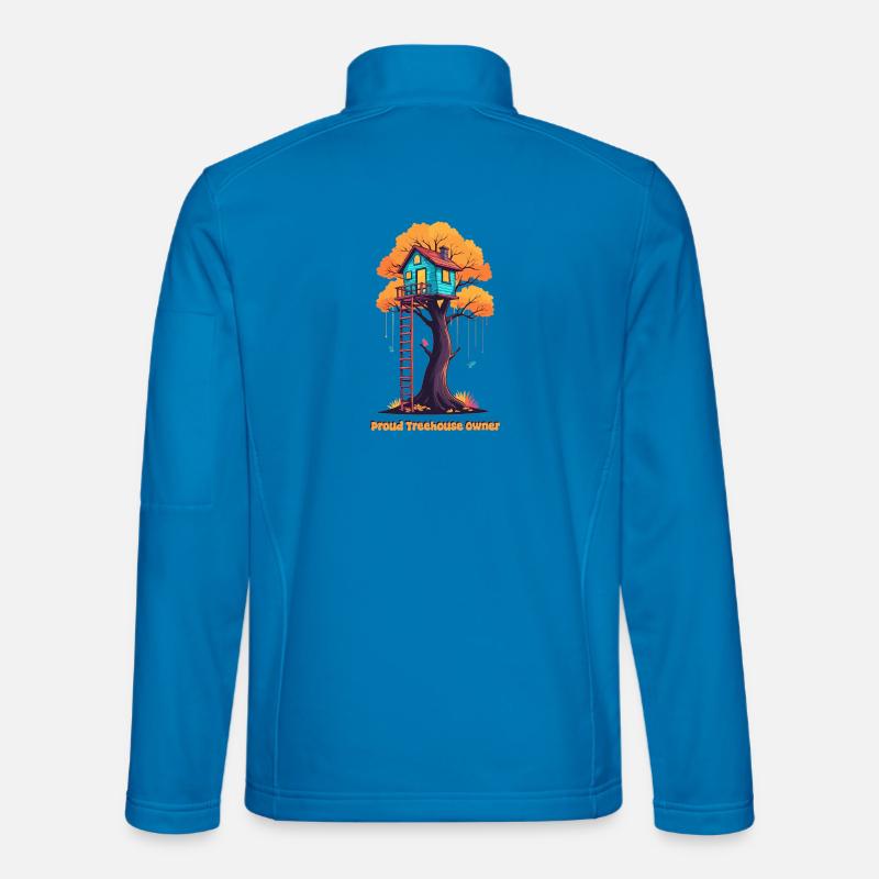 Stolzer Baumhaus Besitzer - Unisex Softshelljacke - Lichtblau