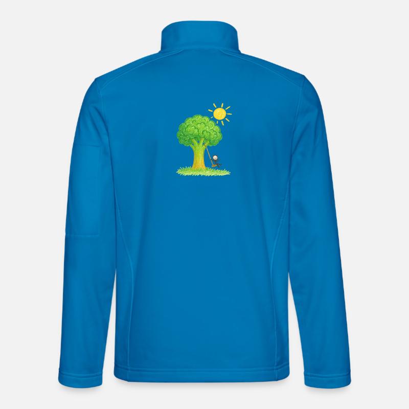 Broccoli Tree Swingin’ Days - Unisex Softshell Jacket - light blue
