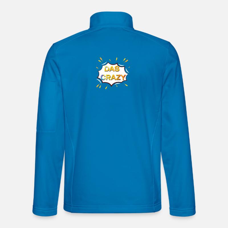 Das Crazy Farbexplosion - Unisex Softshelljacke - Lichtblau