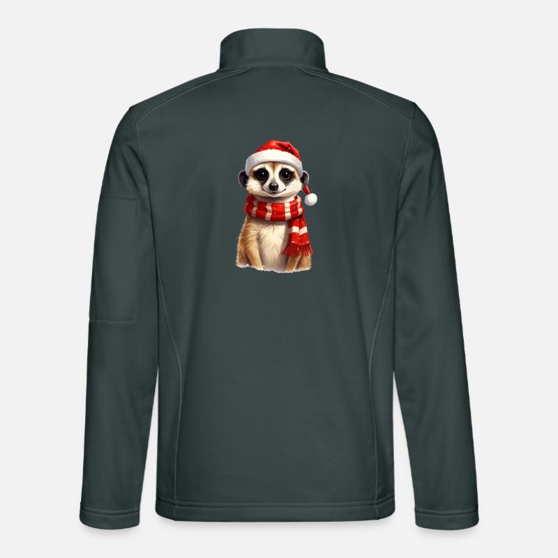 Suricates pour Noël Veste en tissu softshell Unisexe
