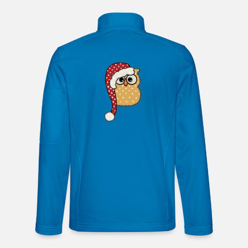 Weihnachtseule - Unisex Softshelljacke - Lichtblau