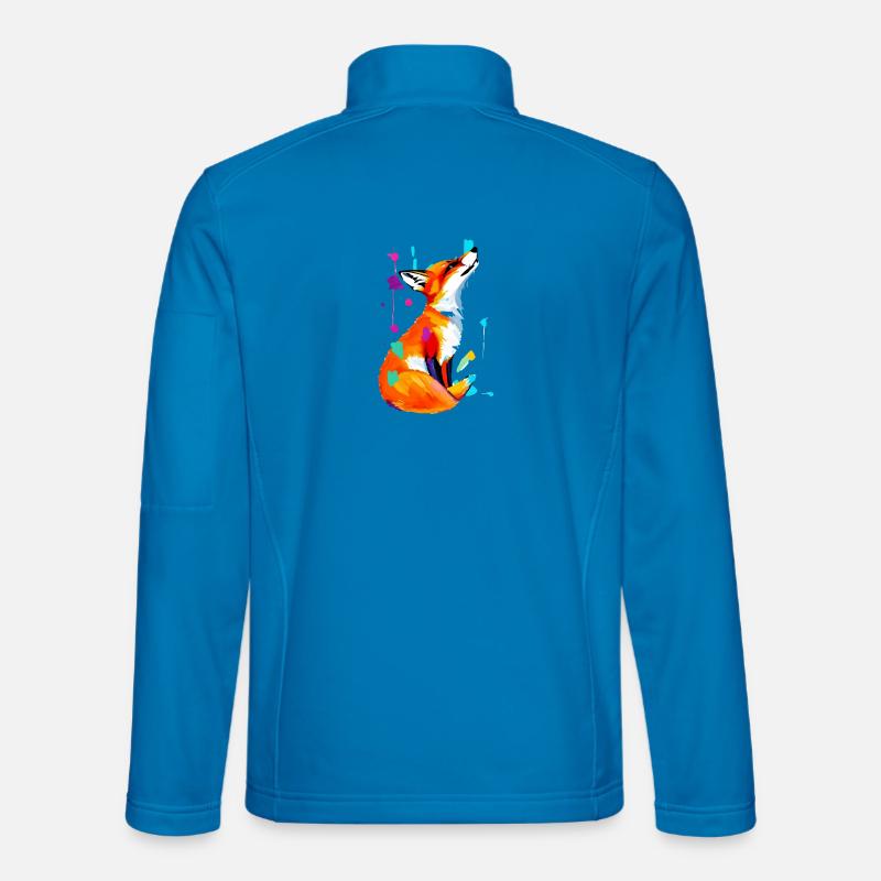 Color Explosion Fox Unisex Softshell Jacket