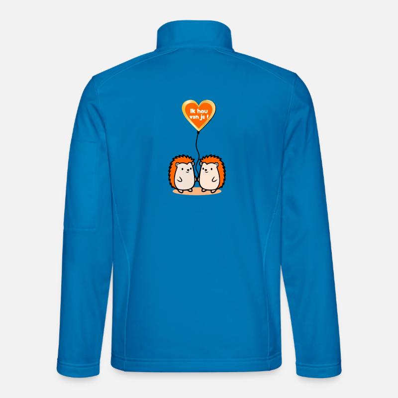 I love you Hedgehogs - Unisex Softshell Jacket - light blue