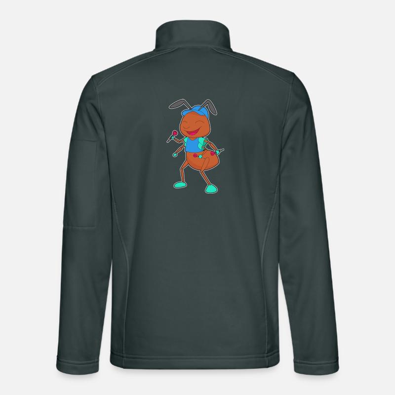 Sport de fléchettes fourmis Veste en tissu softshell Unisexe