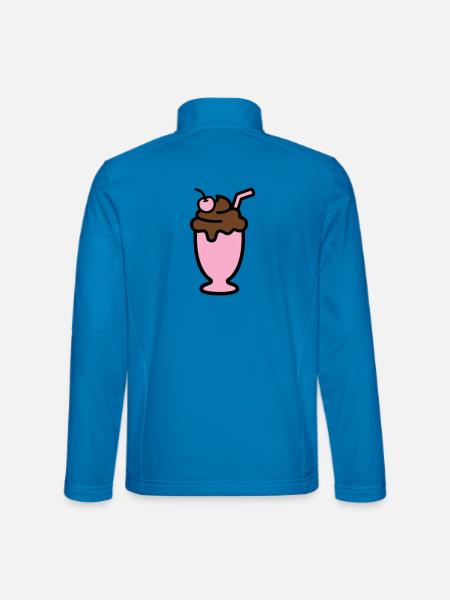 Milchshake Eiscreme Icon - Unisex Softshell Jacket - light blue