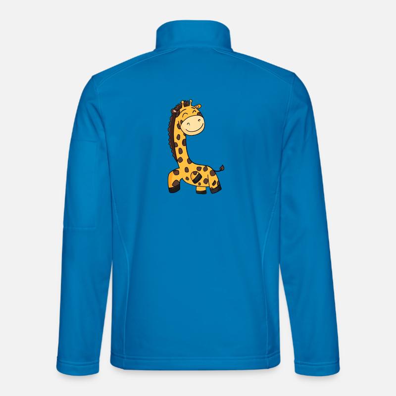 Girafe - Veste en tissu softshell Unisexe - bleu clair