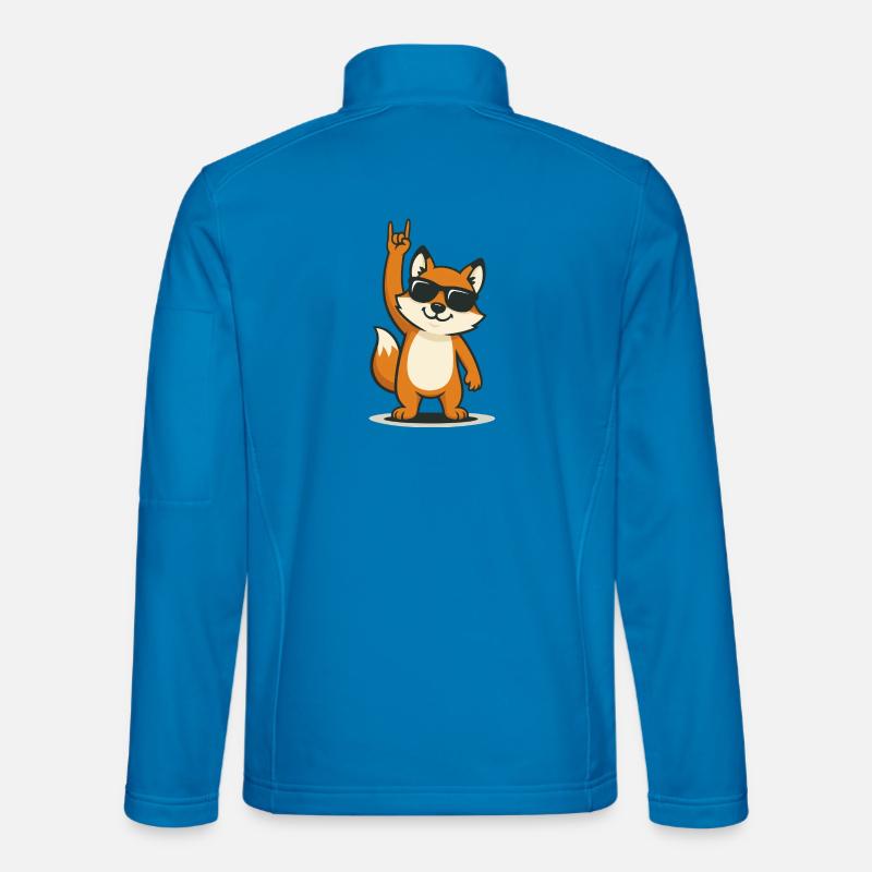 Rockin' Fox - Unisex Softshell Jacket - light blue