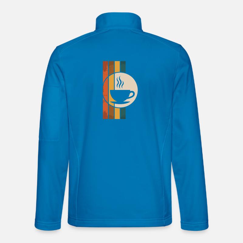 Retro Kaffeetasse - Unisex Softshelljacke - Lichtblau
