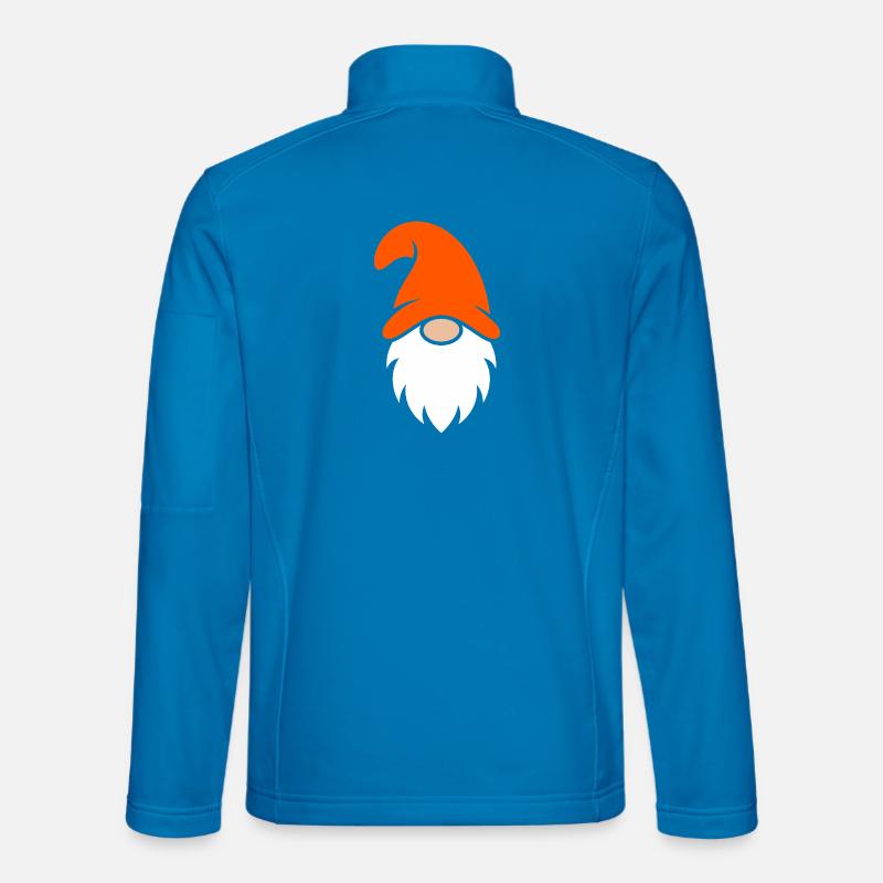 Orange Hat Garden Gnome - Unisex Softshell Jacket - light blue