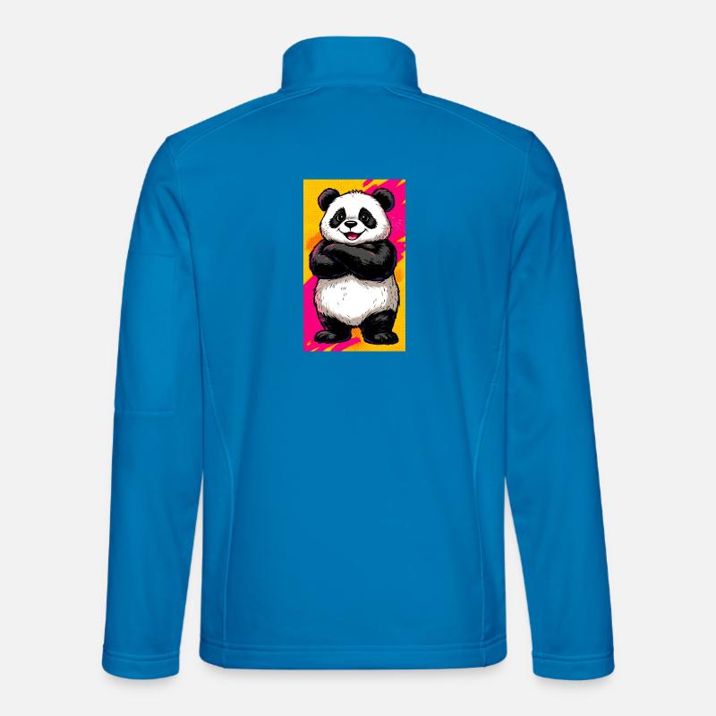 Panda - Unisex Softshelljacke - Lichtblau