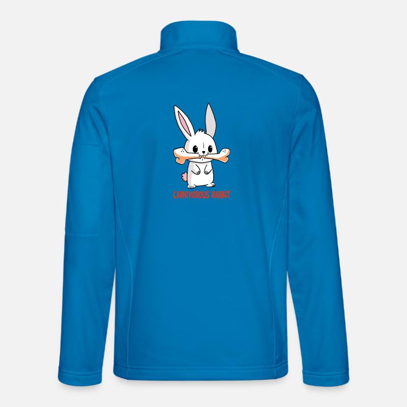 Carnivorous white rabbit Unisex Softshell Jacket