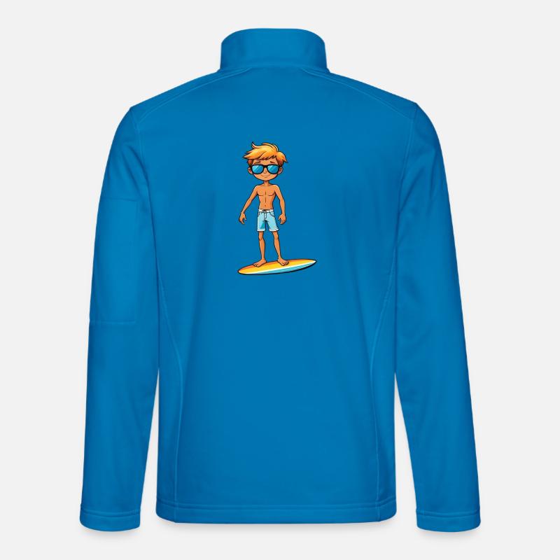 Cool Young Surfer Dude Boy - Unisex Softshell Jacket - light blue